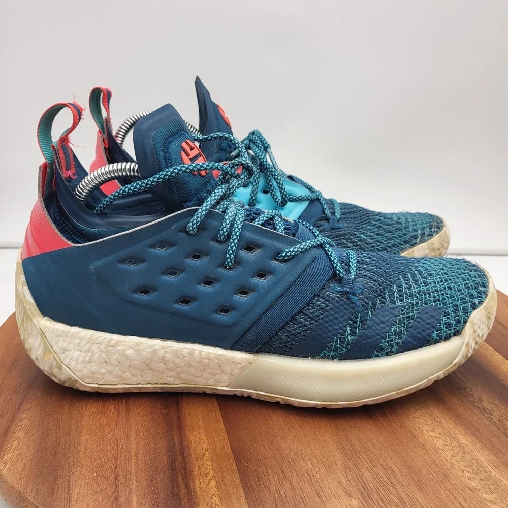 Adidas Harden Vol 2 Sneakers Mens Size 8.5 James Boost‎ Blue Shoes AH2216